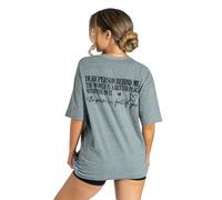 Lang Horn You are Enough Shirt Women Oversized Dear Person Behind Me T-Shirt Mental Health Inspirational Short Sleeve Tee XXL Grey