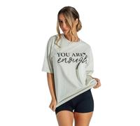 Lang Horn You are Enough Shirt Women Oversized Dear Person Behind Me T-Shirt Mental Health Inspirational Short Sleeve Tee 3XL Cream
