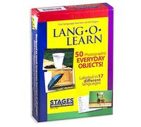 Lang-O-Learn Stages Learning Materials ESL Everyday Objects Vocabulary Photo Cards Flashcards for English, Spanish, French, German, Italian, Chinese