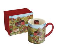 Lang Red Mill 14 oz Mug (10995021112), Ceramic, Multicolor