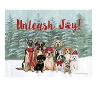 Lang "Unleash Joy Boxed Christmas Cards, 18 Cards and 19 Envelopes with Cheerful Artwork by Susan Winget, Perfect for Celebrating the Holiday Season (1004843)