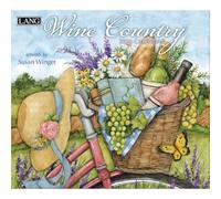 Lang Wine Country 2026 Wall Calendar - 12-Month Calendar with Stapled Binding, Linen-Embossed Wine & Vineyard Artwork by Susan Winget, 13.4" × 12"