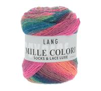Lang Yarns 1-Piece Wool/Nylon/Polyester Mille Colori Socks and Lace Luxe-50