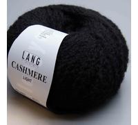 Lang Yarns cashmere light - colour: black (0004) - 25 g / approx. 85 m wool.