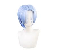 Langa Cosplay Wig Anime SK8 the Infinity SK Gradient Blue Short Wig Heat-resistant Fiber Hair + Wig Cap Party Role Play Men