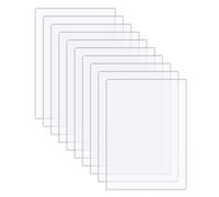 Langaelex 10 Pieces Clear Acrylic Perspex Sheets 20 x 25 cm, 1 mm Transparent Plastic Sheets for Picture Frame Glass Replacement, Projects Display, Painting (8x10 Inch)