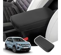 LANGBEAN Armrest Cover for Citroen C3 Aircross 2025 2026, Centre Console Armrest Protector in PU Leather, C3 Aircross Accessories for Raising the Armrest, Black