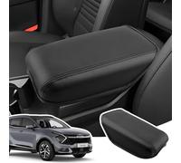 LANGBEAN Armrest Cover for Kia Sportage NQ5 2022-2025, Centre Console Armrest Protector in PU Leather, Sportage NQ5 Accessories for Raising the Armrest, Black