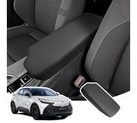 LANGBEAN Armrest Cover for Toyota CHR 2024 2025 2026, Centre Console Armrest Protector in PU Leather, C-HR Accessories for Raising the Armrest, Black