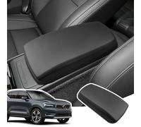 LANGBEAN Armrest Cover for V0LV0 XC40 2018-2025, Centre Console Armrest Protector in PU Leather, C40 Recharge Accessories for Raising the Armrest, Black