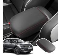LANGBEAN Armrest Cover for VW Troc 2018-2025, Centre Console Armrest Protector in PU Leather, Troc Accessories for Raising the Armrest, Red