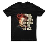 LANGBIRUI Hocus Pocus Movie Mens T Shirt 100% Cotton Shirt Sanderson Another Glorious Morning Witch Top Black 3XL
