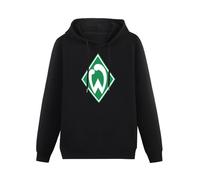 LANGBIRUI Men Sv Werder Bremen Logo Customized Causal Hoodies Black S