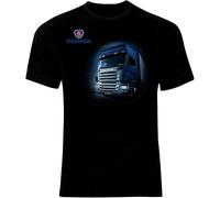 LANGBIRUI Men T-Shirt Scania R620 V8 Drivers Lkw Black XXL