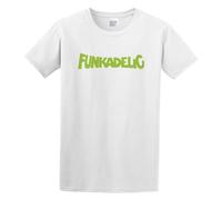 LANGBIRUI Parliament Funkadelic Logo T Shirt for Men White L