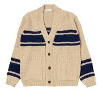 Langdale Cardigan Chunky Knit Stripe - Sand M