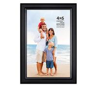 Langdon House 6x4 Black Picture Frame, Distinguished Edging for Classic Style, Richland Collection