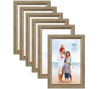 Langdon House 6x4 Picture Frames (Fawn Brown, 6 Pack) Contemporary Style Wood-like Photo Frames, Richland Collection