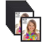 Langdon House 8x10 Picture Frames (Black, 12 Pack), Contemporary Frame Set, Wall Mount or Table Top, Prosperity Collection