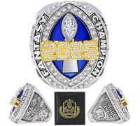 LANGE HOME Fantasy Football Ring 2025,Fantasy Football Championship Ring with High-Grade Gift Box,League Champion Trophy Rings Premium Award for Winner