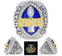 LANGE HOME Fantasy Football Ring 2025,Fantasy Football Championship Ring with High-Grade Gift Box,League Champion Trophy Rings Premium Award for Winner