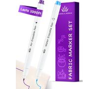 Lange & König Fabric Markers for Sewing Air Erasable & Water Soluble Fabric Marker, Fabric Pens for Sewing Erasable, Washable Fabric Marker, Water Soluble Pen, Fabric Marking Pens for Sewing