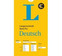 Langenscheidt grammars and study-aids: Langenscheidt Verb-Fix Deutsch (Langenscheidt Irregular Verbs at a Glance)