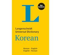 Langenscheidt Universal Dictionary Korean: Korean-English/English-Korean (Langenscheidt Universal Dictionaries)