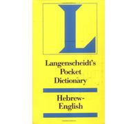 Langenscheidt's Pocket Hebrew Dictionary (To the Old Testament)