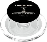 Langeoog Germany Lighthouse Coordinates North Sea PopSockets PopGrip for MagSafe