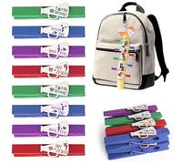 LANGFON 32PCS Colorful Cheer Pins Spirit Clips Clothes Pin for Backpacks Cheerleader Gifts Craft DIY, Wooden Glitter Cheer Pins for Gift Team Accessories Party Favors Ribbon Decor Supplies cheer Stuff