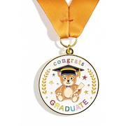LANGFON Cute Bear Kindergarten Graduation Medal Kindergarten & Preschool Graduation Award Medallion for Little Graduates Class of 2026, Party Decoration