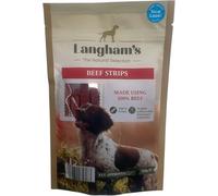 Langhams - Dog Treats Pack of 2 - 100% Chicken Breast, Rawhide-Free, Low Fat Natural Dog Chews - Vet Approved Healthy Treats for Adult Dogs, Beef Strips