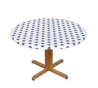 Langhbozdp Evil eyes Print Round Picnic Tablecloth,Elastic edge Table Cover for Dinner,Dining,Camping,Outdoor