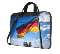 Langhbozdp Germany Flag Print Laptop Case Sleeve with Shoulder Strap,Pocket,Fits 13/14/15.6 inch Laptop Notebook