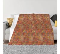 Langhbozdp Group of Moroccan Geometric Print Elegant Comfort flannel blanket Throw Soft Lightweight,for Bedding Sofa & Travel