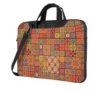 Langhbozdp Group of Moroccan Geometric Print Laptop Case Sleeve with Shoulder Strap,Pocket,Fits 13/14/15.6 inch Laptop Notebook