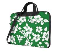 Langhbozdp Hawaii Flower Print Laptop Case Sleeve with Shoulder Strap,Pocket,Fits 13/14/15.6 inch Laptop Notebook