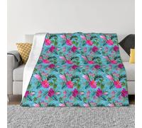 Langhbozdp Hello Hawaii Print Elegant Comfort flannel blanket Throw Soft Lightweight,for Bedding Sofa & Travel