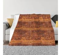 Langhbozdp Industrial Brick Wall Background Print Elegant Comfort flannel blanket Throw Soft Lightweight,for Bedding Sofa & Travel