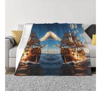 Langhbozdp old sailing ship Print Elegant Comfort flannel blanket Throw Soft Lightweight,for Bedding Sofa & Travel