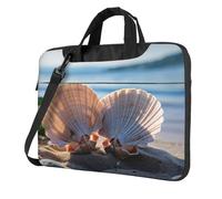 Langhbozdp seashells by the seashore Print Laptop Case Sleeve with Shoulder Strap,Pocket,Fits 13/14/15.6 inch Laptop Notebook