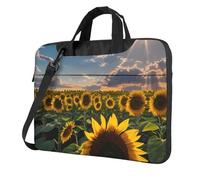 Langhbozdp Sunflowers Sunlight Print Laptop Case Sleeve with Shoulder Strap,Pocket,Fits 13/14/15.6 inch Laptop Notebook