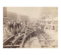 Langill Broadway Cable Tracks New York Photo Large Wall Art Poster Print Thick Paper 18X24 Inch