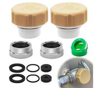 Langina 2PCS UPC ASSE 1019-A Repair Kit, Vacuum Breaker Repair Kit, Anti Siphon Valve Replacement, ASSE 1019 Outdoor Hose Bib or Faucet Repair kit with 2PCS 3/4"GHT Hose End Caps