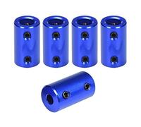 LANGING 5Pcs Shaft Rigid Coupling Stepper Motor Wheel Coupling Coupler Connector Casing With Screw 5mm to 8mm Blue