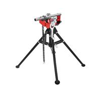 Langjiee Steel Tripod Pipe Chain Vise 1/8-5in Capacity Foldable Legs Tri-Stand Bench Vice For Fixing Supporting Bending Metal Pipes