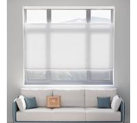 Langla-Shades Top-Down Bottom-Up Cordless Cellular Shades, Custom Sizes with Blackout & Light-Filtering Options in (White - Light Filtering, Custom Size)