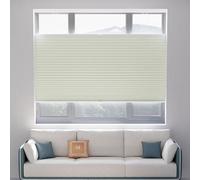Langla-Shades Top-Down Bottom-Up Cordless Cellular Shades, Custom Sizes with Blackout & Light-Filtering Options in (Beige - Blackout, Custom Size)