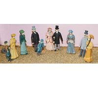 Langley Models 10 Victorian Edwardian Upper Class Figures OO Scale UNPAINTED Kit F8